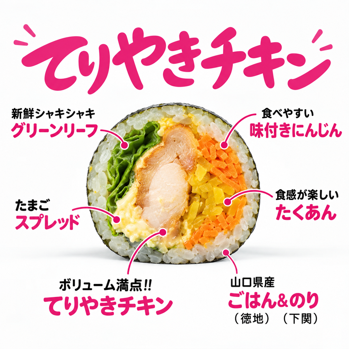 照り焼きチキンキンパ 5Pセット（1P4切れ）